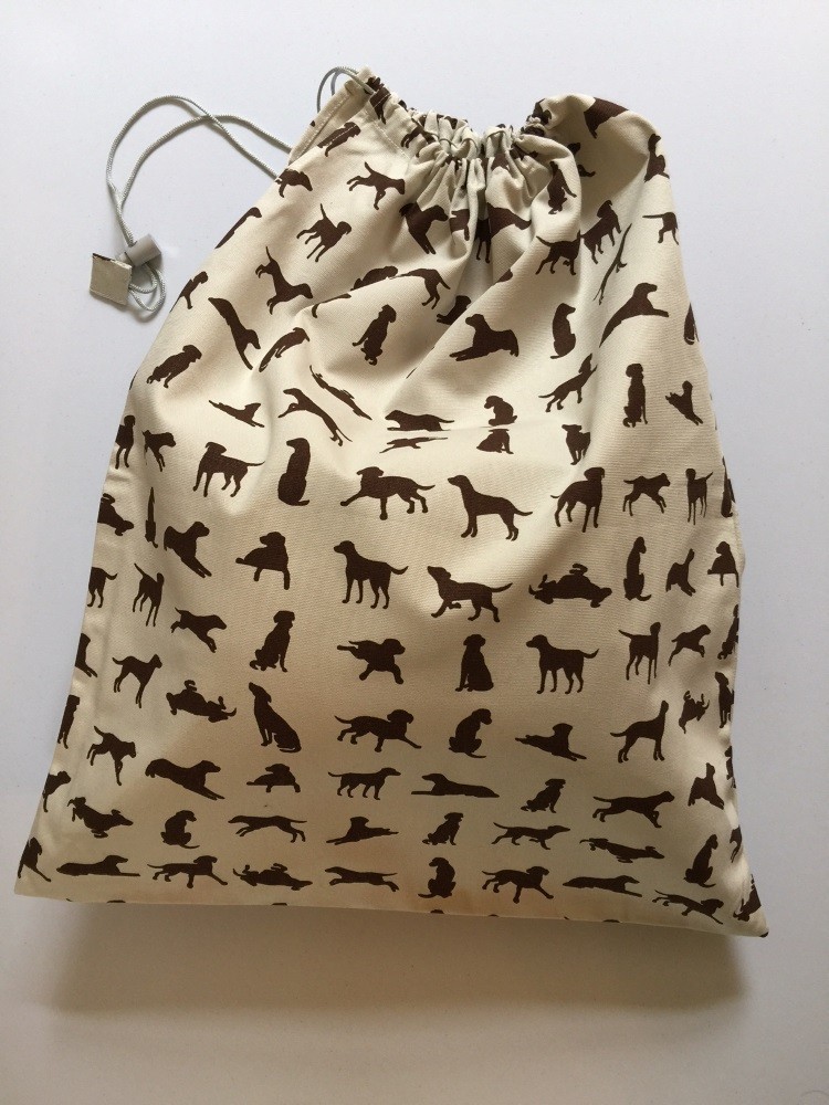Large Bag - Chocolate Labrador design