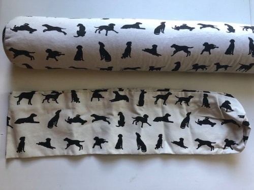 Black Labrador design Draft Excluder