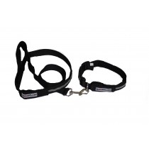 Black Dog Collar & Lead Set