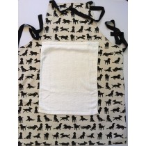 Spaniel Apron, with detachable towel