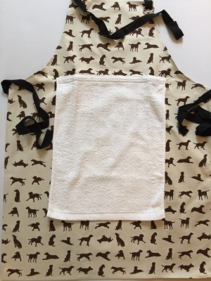Detachable towel, uses velcro